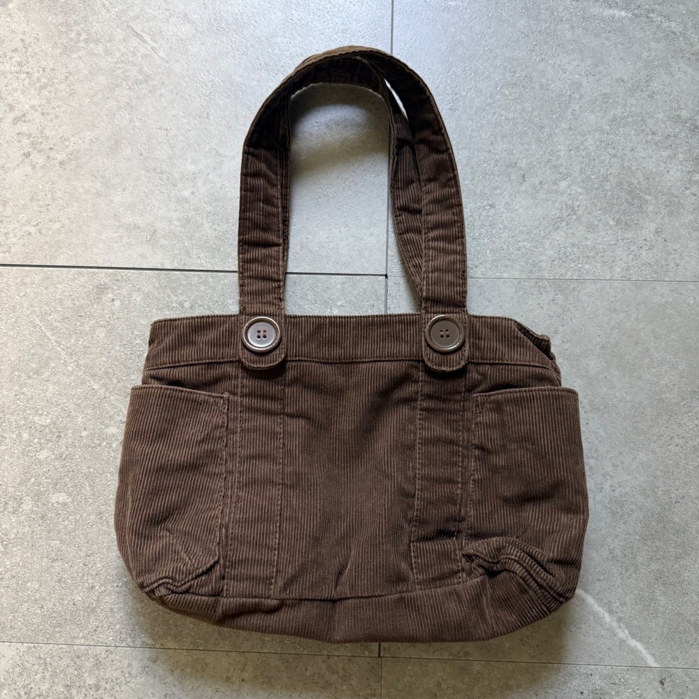 Y2K Aeropostale Brown Corduroy Tote Bag